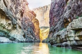 River flowing through a Canyon