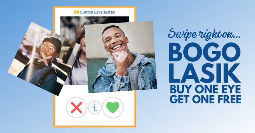 Swipe right on BOGO LASIK
